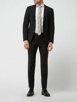 Brandneu ? Roy Robson Extra Slim Fit 2-Knopf-Sakko Aus Schurwollmischung - Schwarz ✨