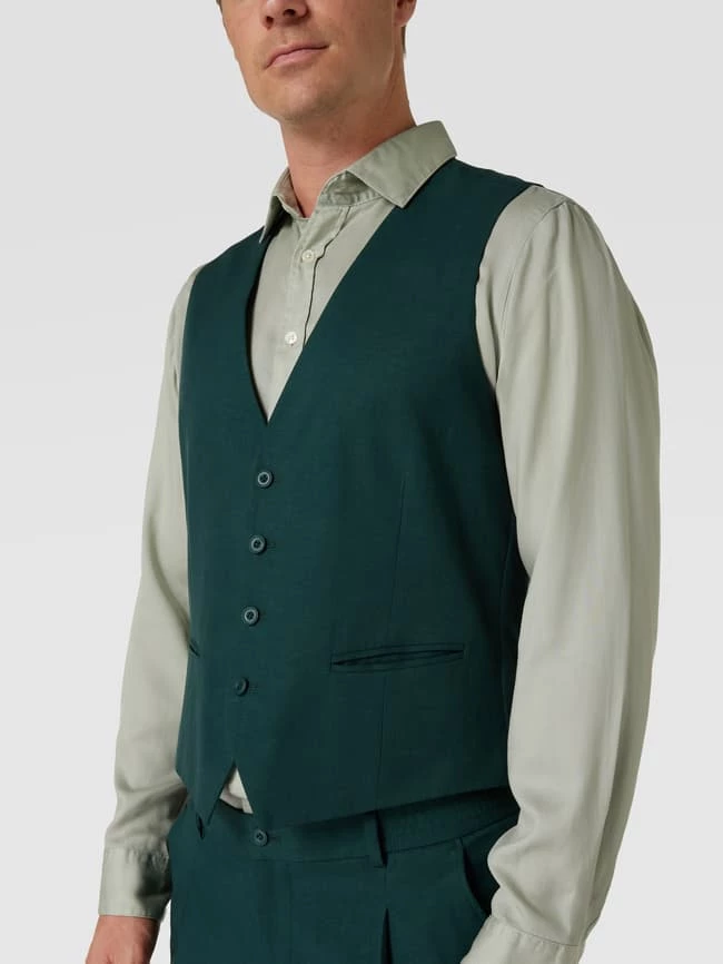 Besorgen ? MCNEAL Slim Fit Weste Mit Paspeltaschen - Grün ? – Bild 3