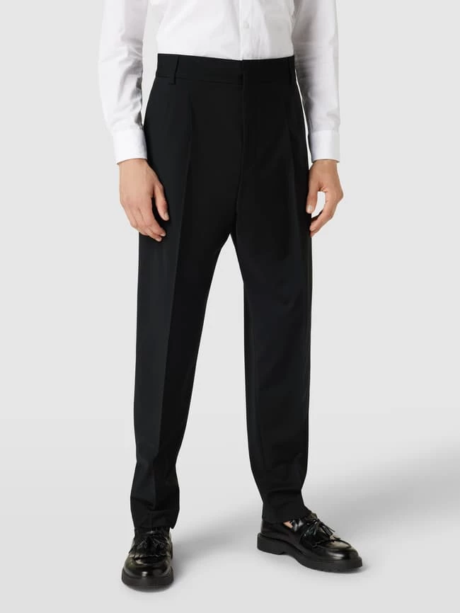 Neu ? HUGO Hose Mit Bundfalten Modell 'Felix' - Schwarz ? – Bild 4