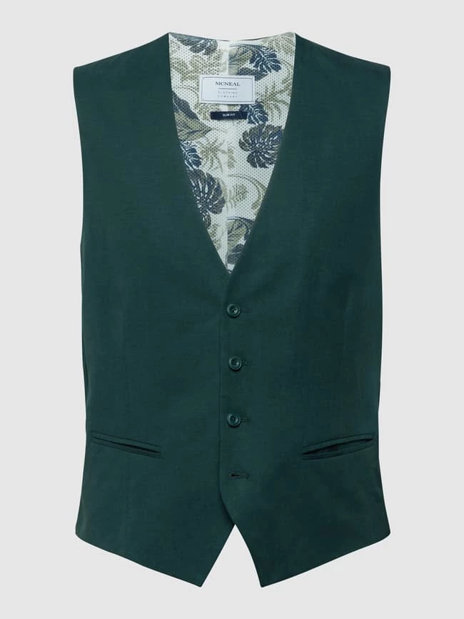 Besorgen ? MCNEAL Slim Fit Weste Mit Paspeltaschen - Grün ? – Bild 2