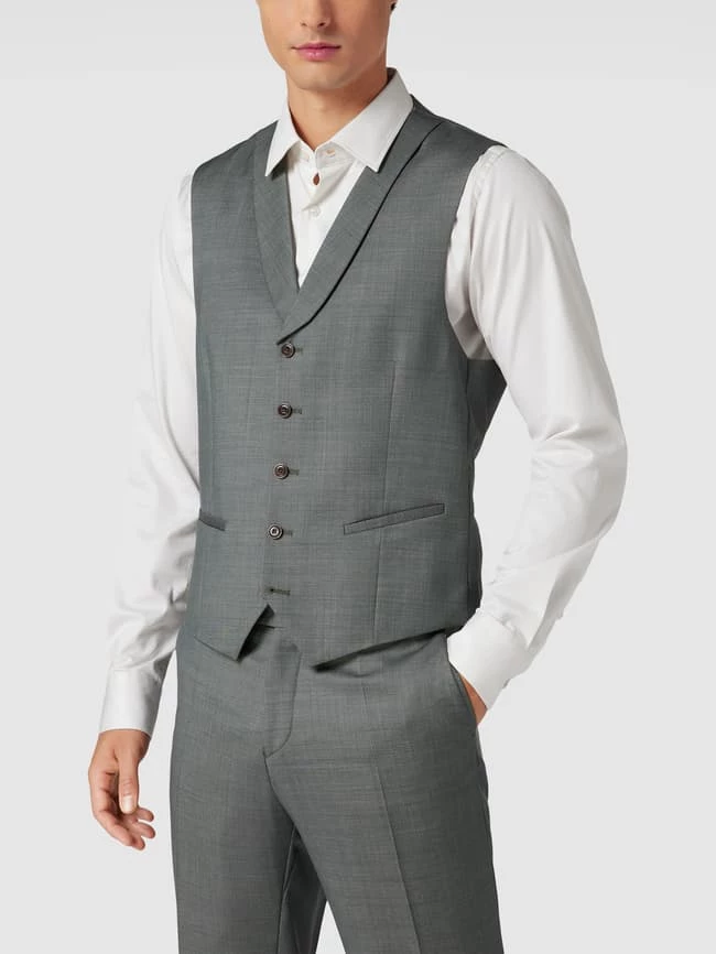 Auslauf ? CG - Club Of Gents Weste Mit Schalkragen - Grün ? – Bild 4