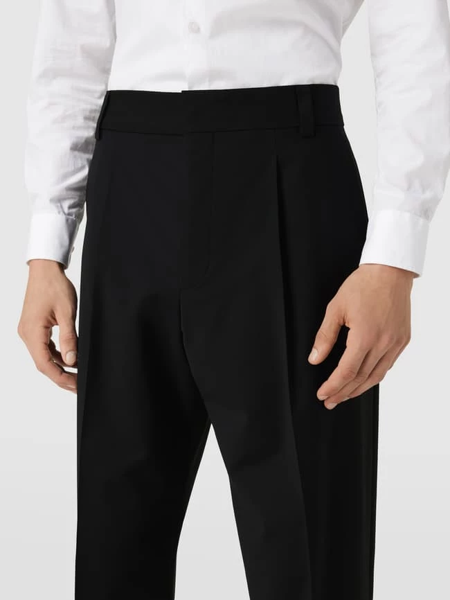 Neu ? HUGO Hose Mit Bundfalten Modell 'Felix' - Schwarz ? – Bild 3