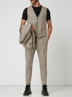 Coupon ? Cinque Slim Fit Weste Mit Pepita-Dessin Modell 'Civiro' - Ecru ?