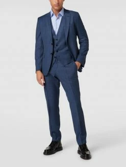 Neu ? BOSS Slim Fit Weste Mit Logo-Detail Modell 'Huge Vest' - Blau ❤️