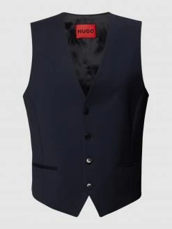 Coupon ⌛ HUGO Anzugweste Mit Paspeltaschen - Blau ?
