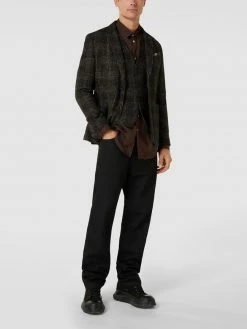 Großhandel ? CG - Club Of Gents Weste Mit Label-Detail Modell 'Mosley' - Dunkelbraun ?