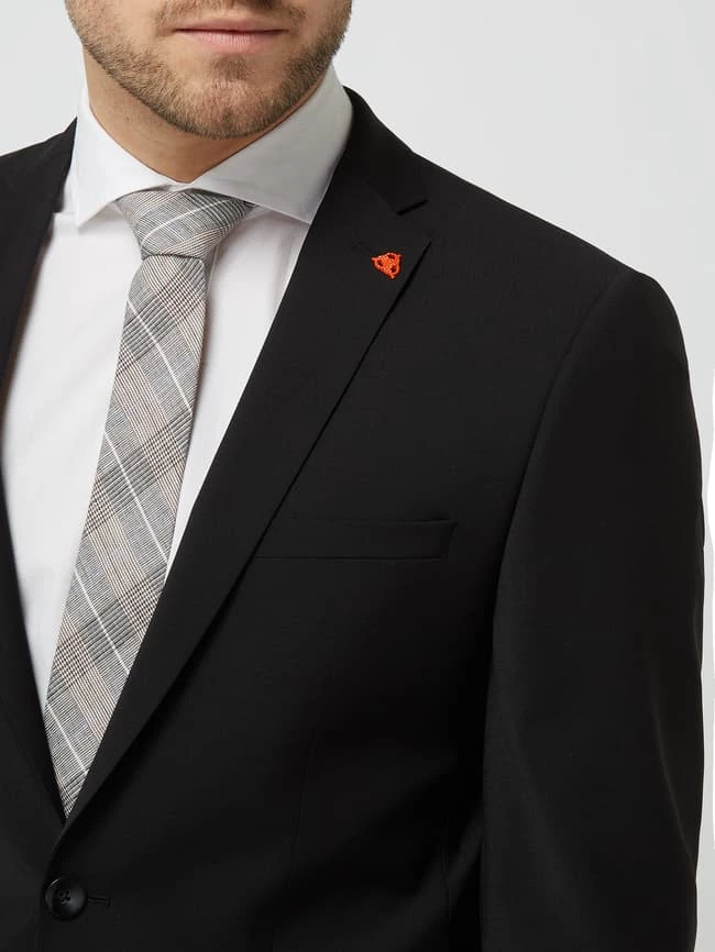 Brandneu ? Roy Robson Extra Slim Fit 2-Knopf-Sakko Aus Schurwollmischung - Schwarz ✨ – Bild 3