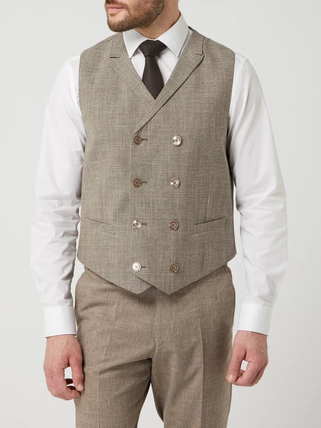 Billig ? Atelier Torino Weste Mit Leinen-Anteil Modell 'Anno' - Beige ? – Bild 4