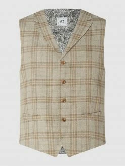 Am billigsten ? Atelier Torino Weste Mit Leinen-Anteil Modell 'Orazio' - Beige ?