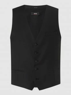 Am billigsten ? Cinque Super Slim Fit Weste Mit Stretch-Anteil Modell 'Cifistivo' - Schwarz ?